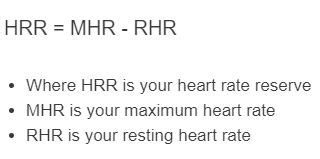 hrr calculation formula|Heart Rate Reserve Calculator .